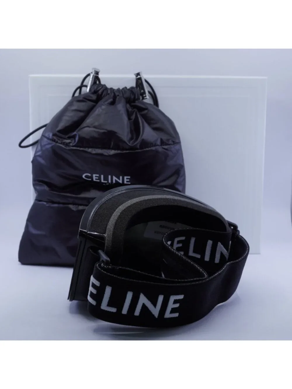 Celine CL40302U SKI MASK 01C Shield Sunglasses / Ski Mask - Black / Grey